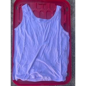 AVA‎ & VIV Women's 3X Purple Tank Top Sleeveless Casual Basic